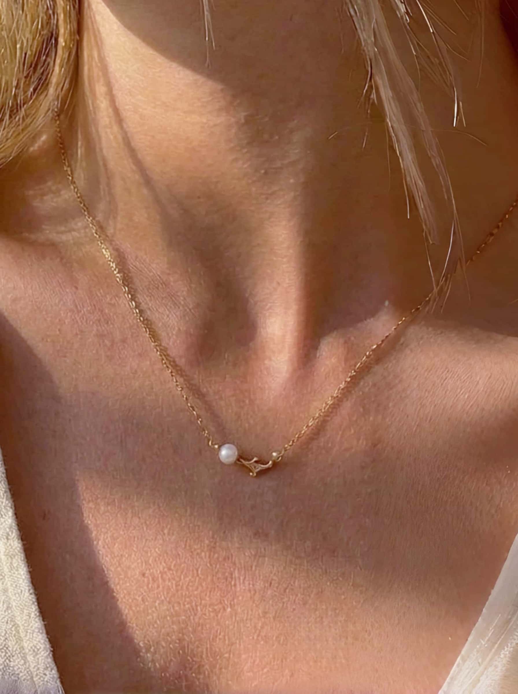 The Dolphin Pearl Motif Necklace