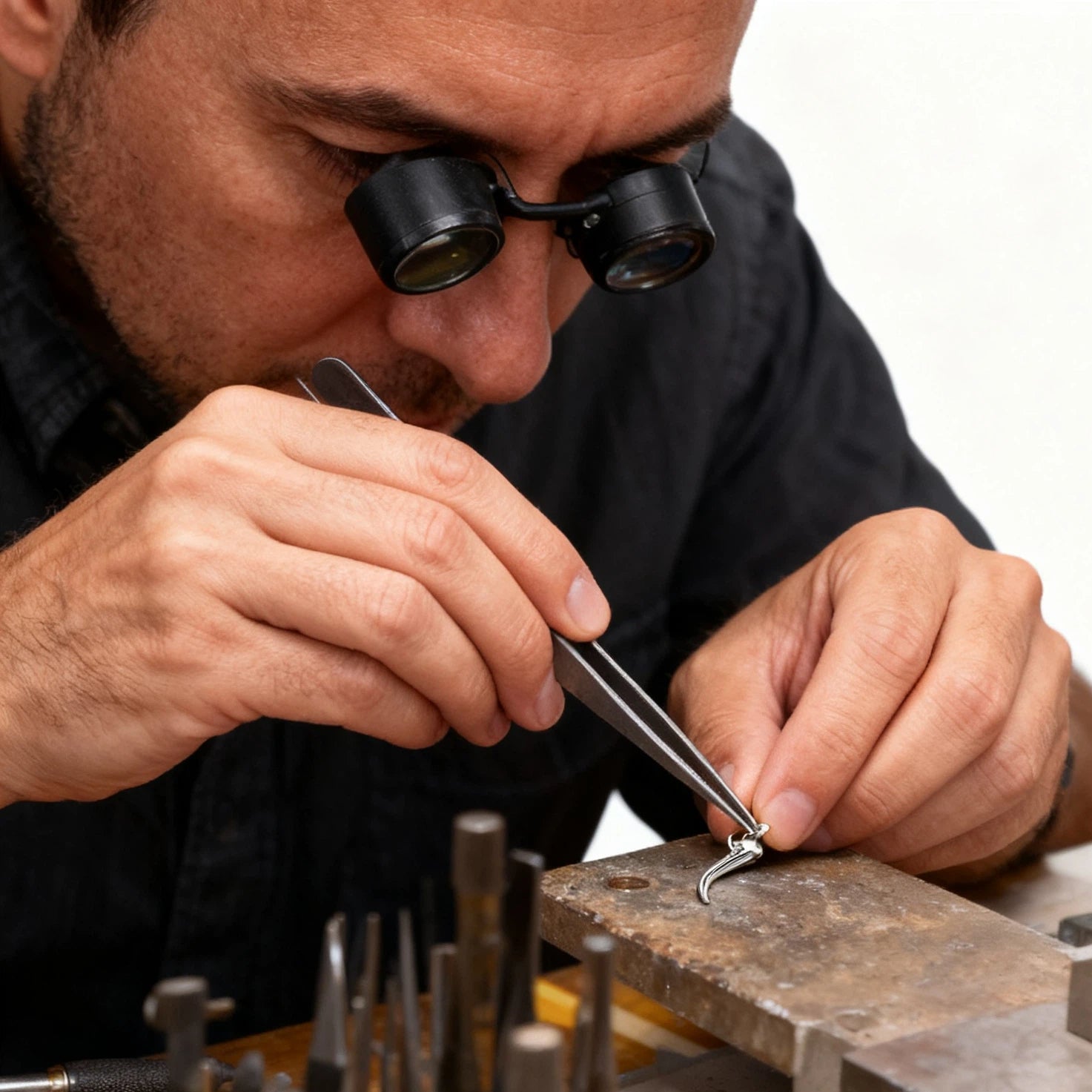 Modern Mini Cornicello Necklace