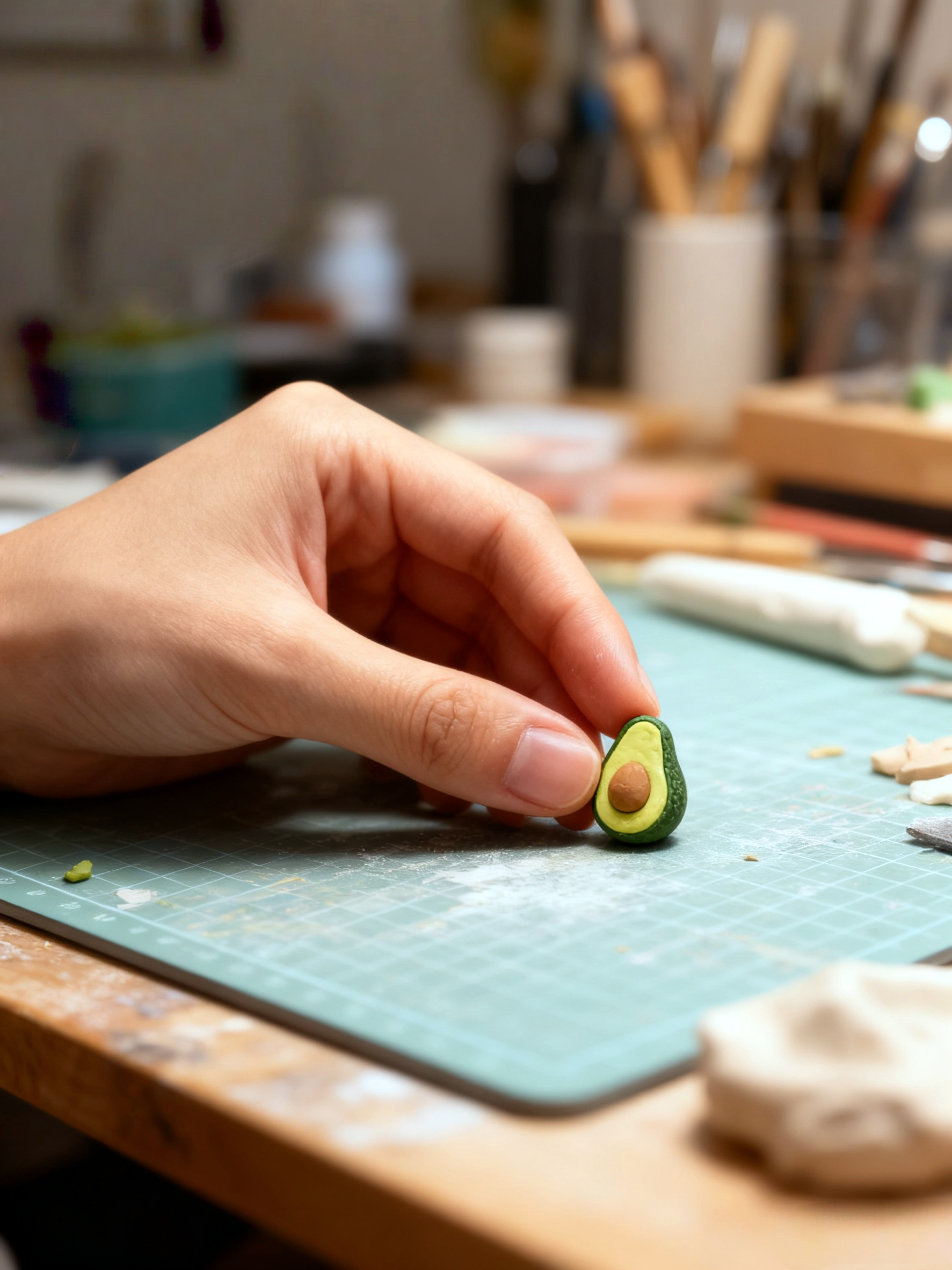Hand-Painted Miniature Fruit Ornaments