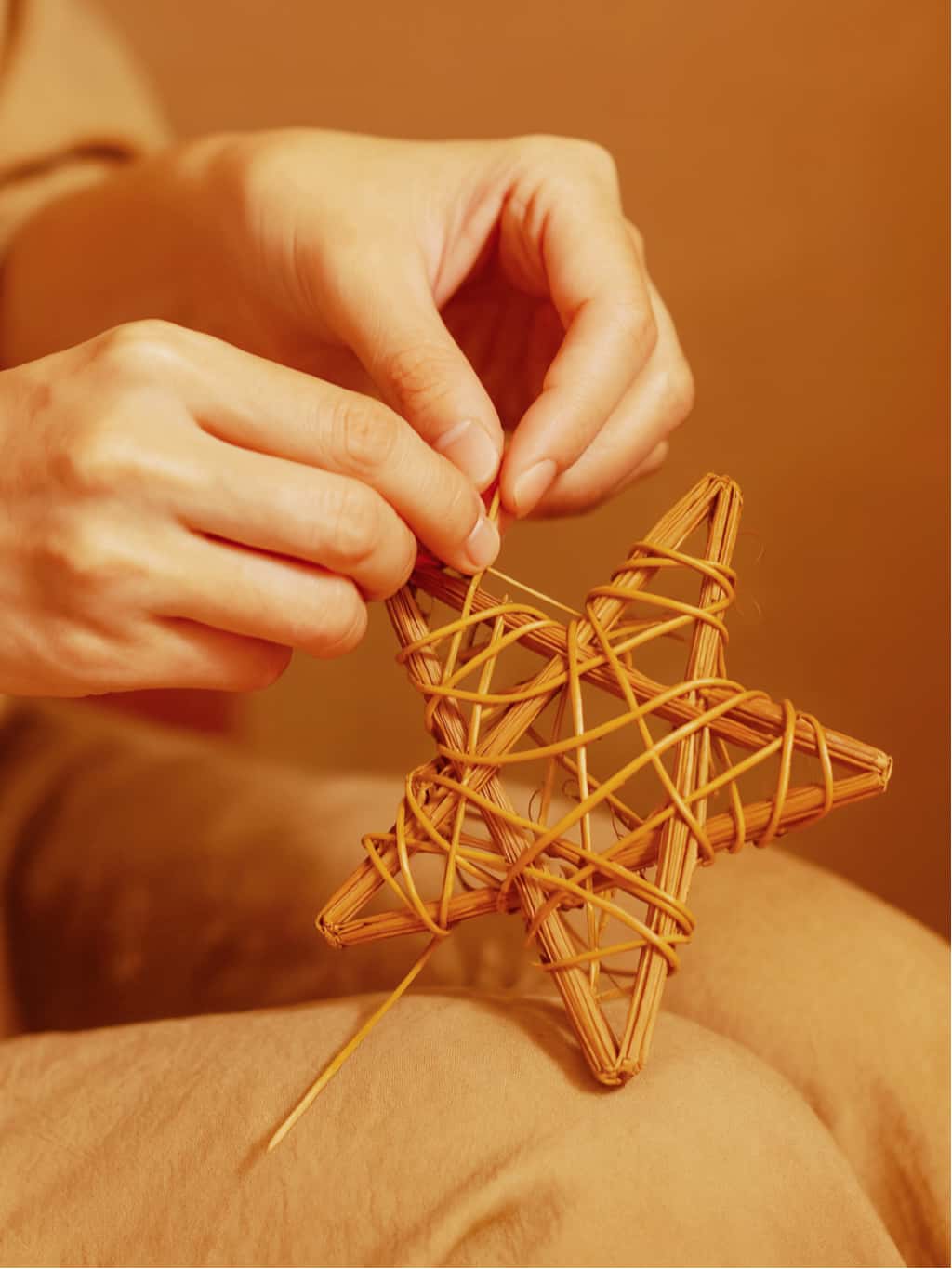 Handmade Woven Star Decor Set