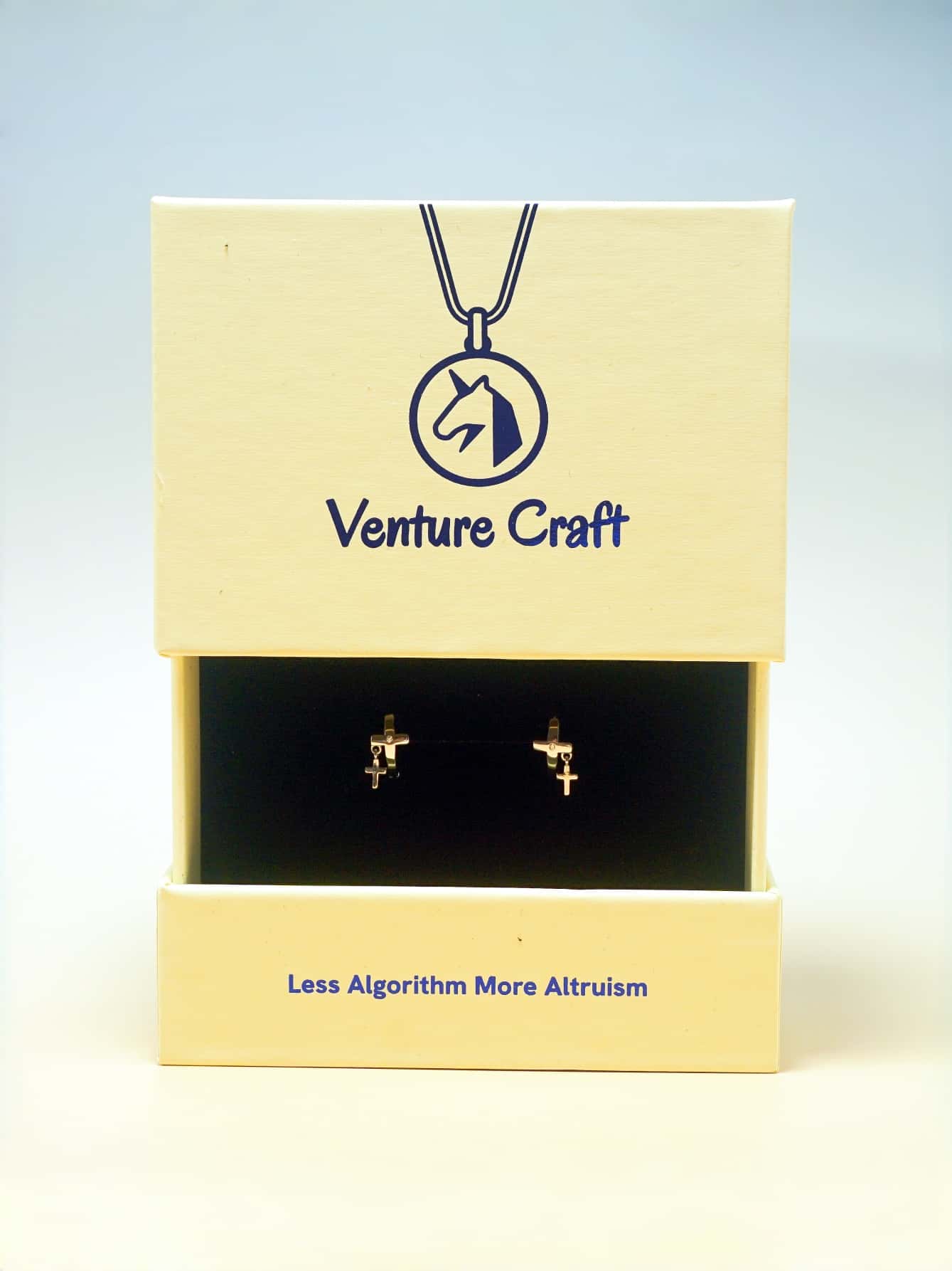 Sophisticated Cross Hoop S925 Sterling Silver