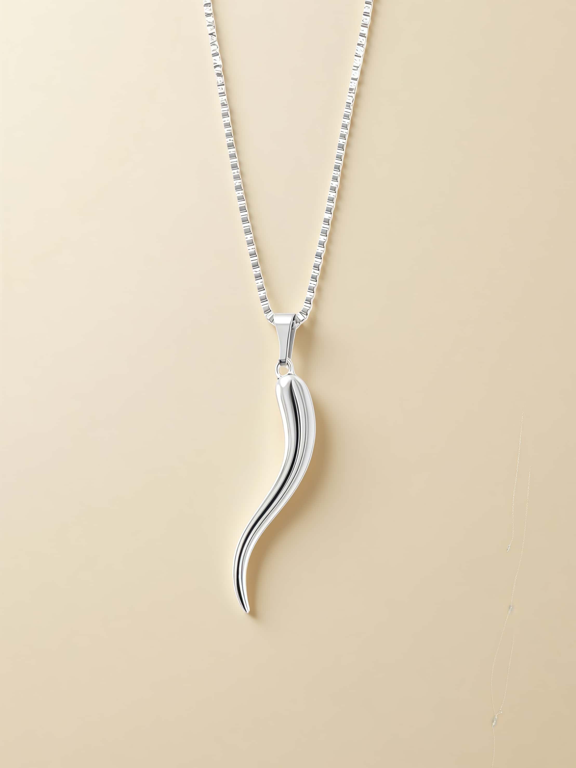 Modern Mini Cornicello Necklace