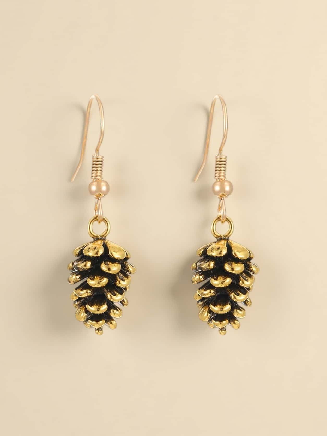 Nature-Inspired Pinecone Earrings