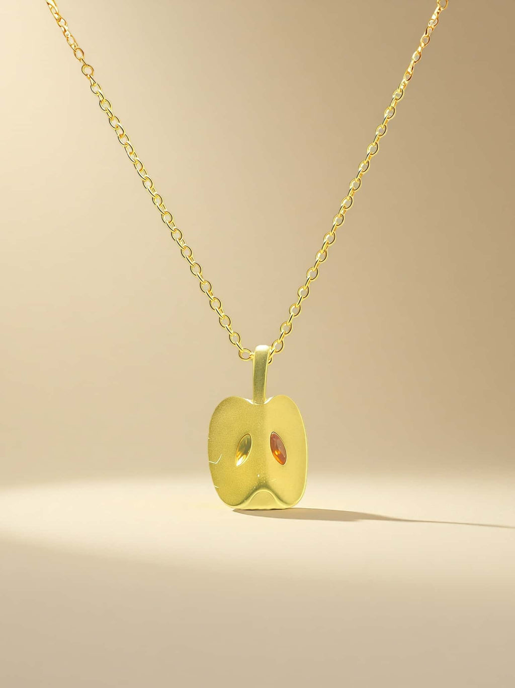 Gold-Toned Apple Necklace
