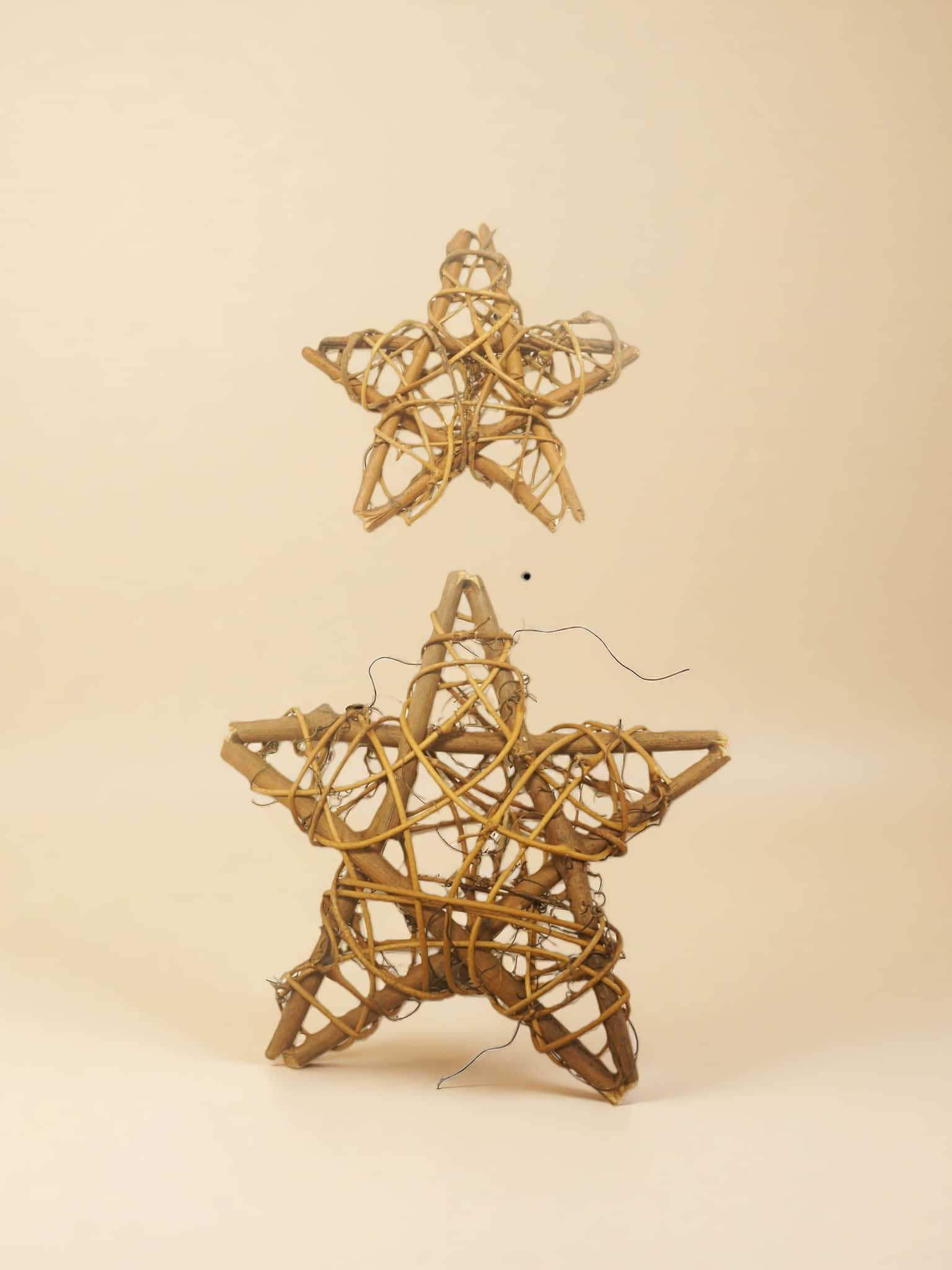 Handmade Woven Star Decor Set