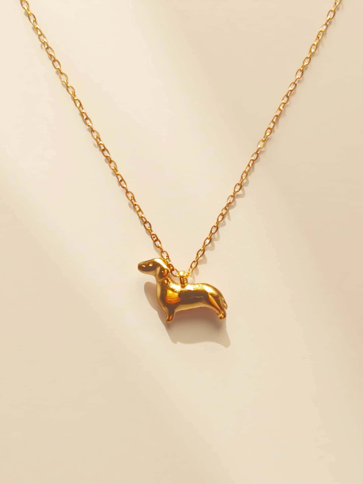 The Spirited Dachshund Pendant Necklace