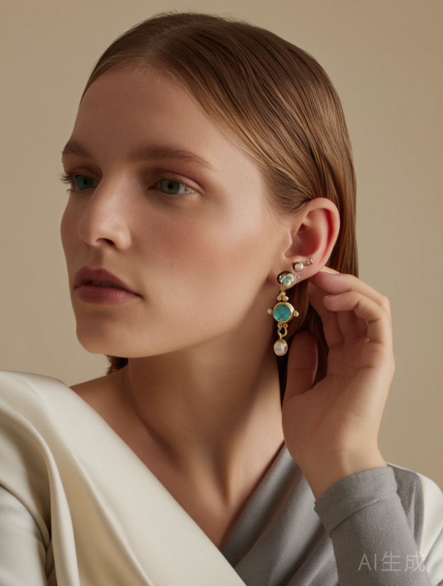 Vintage-Inspired Bohemian Turquoise  Earrings