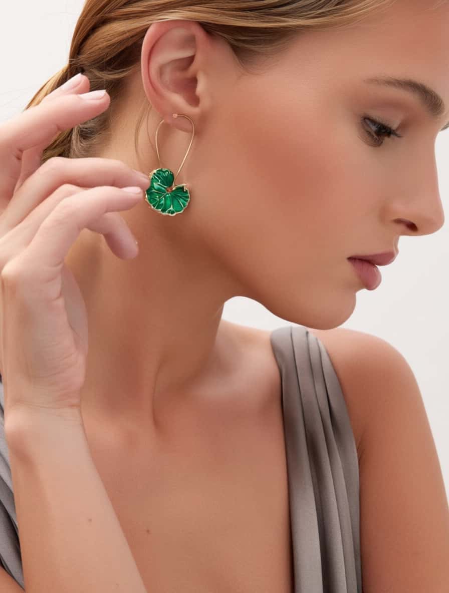 Lotos Leaf Earrings