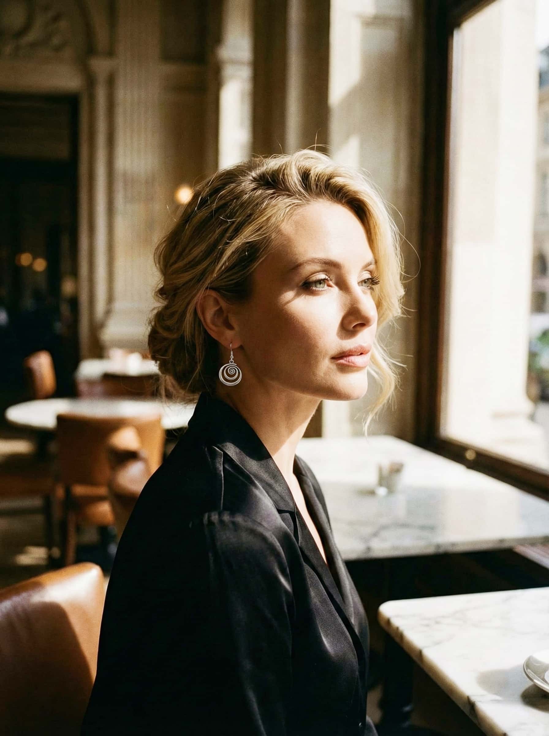 Spiral Zinc Alloy Earrings