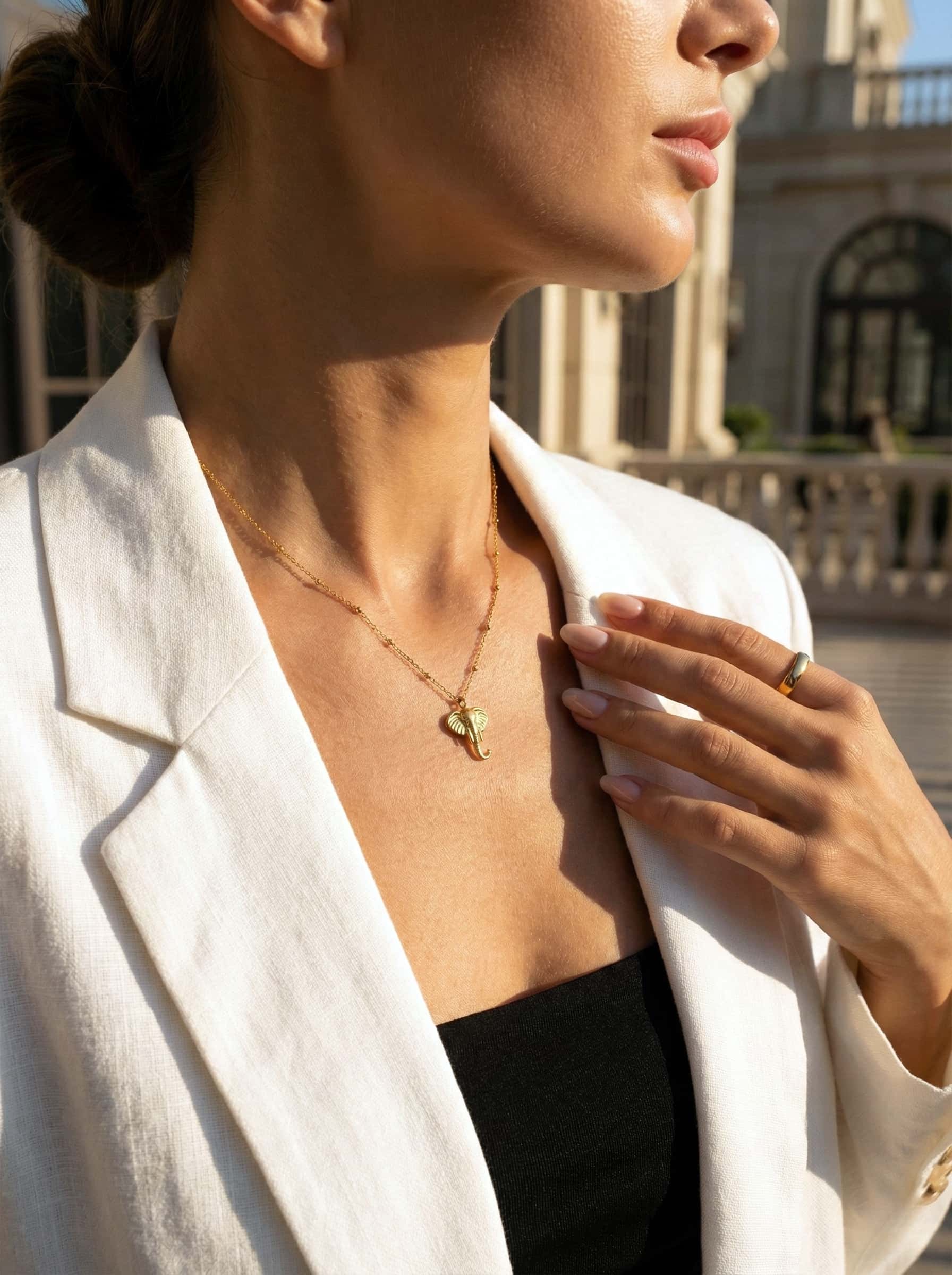 Majestic Elephant Totem Necklace - 18K Gold Plated Series