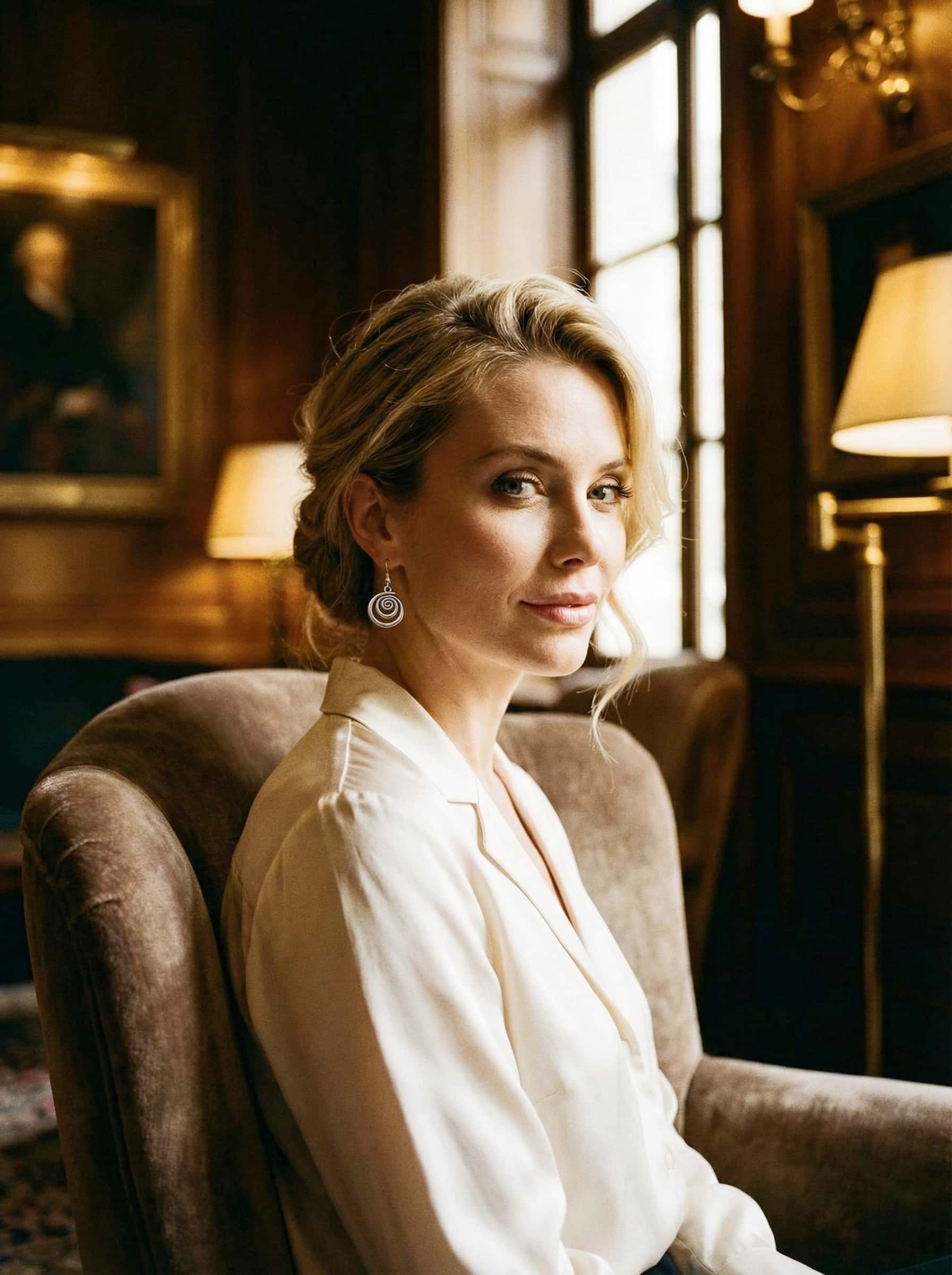 Spiral Zinc Alloy Earrings