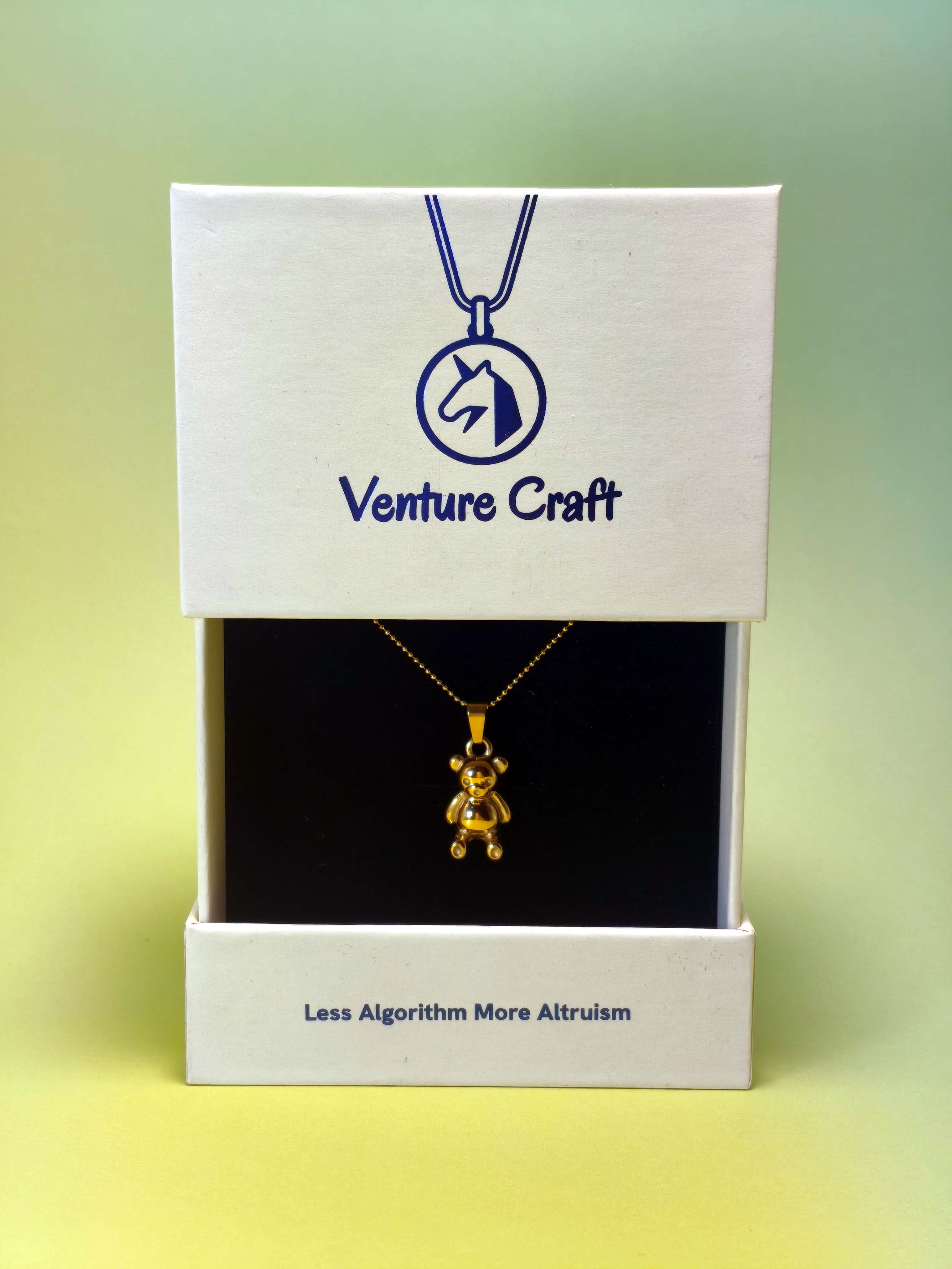 The Golden Teddy | 18K Gold Plated Nostalgia Bear Necklace