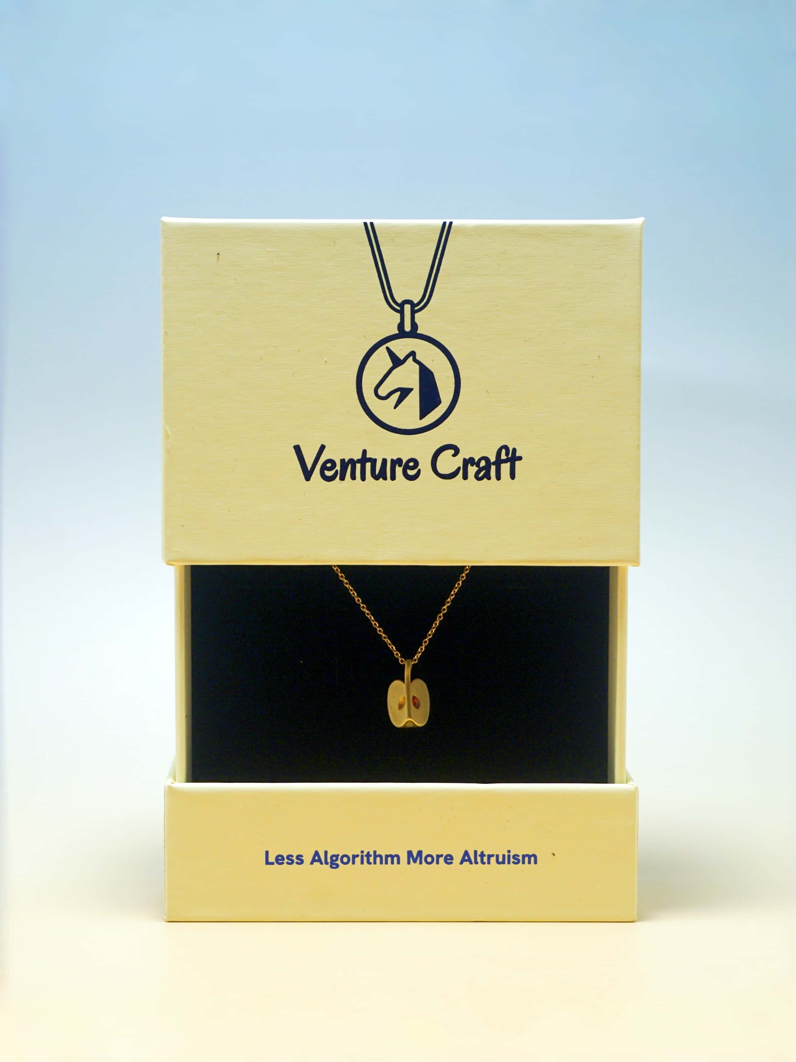 Gold-Toned Apple Necklace