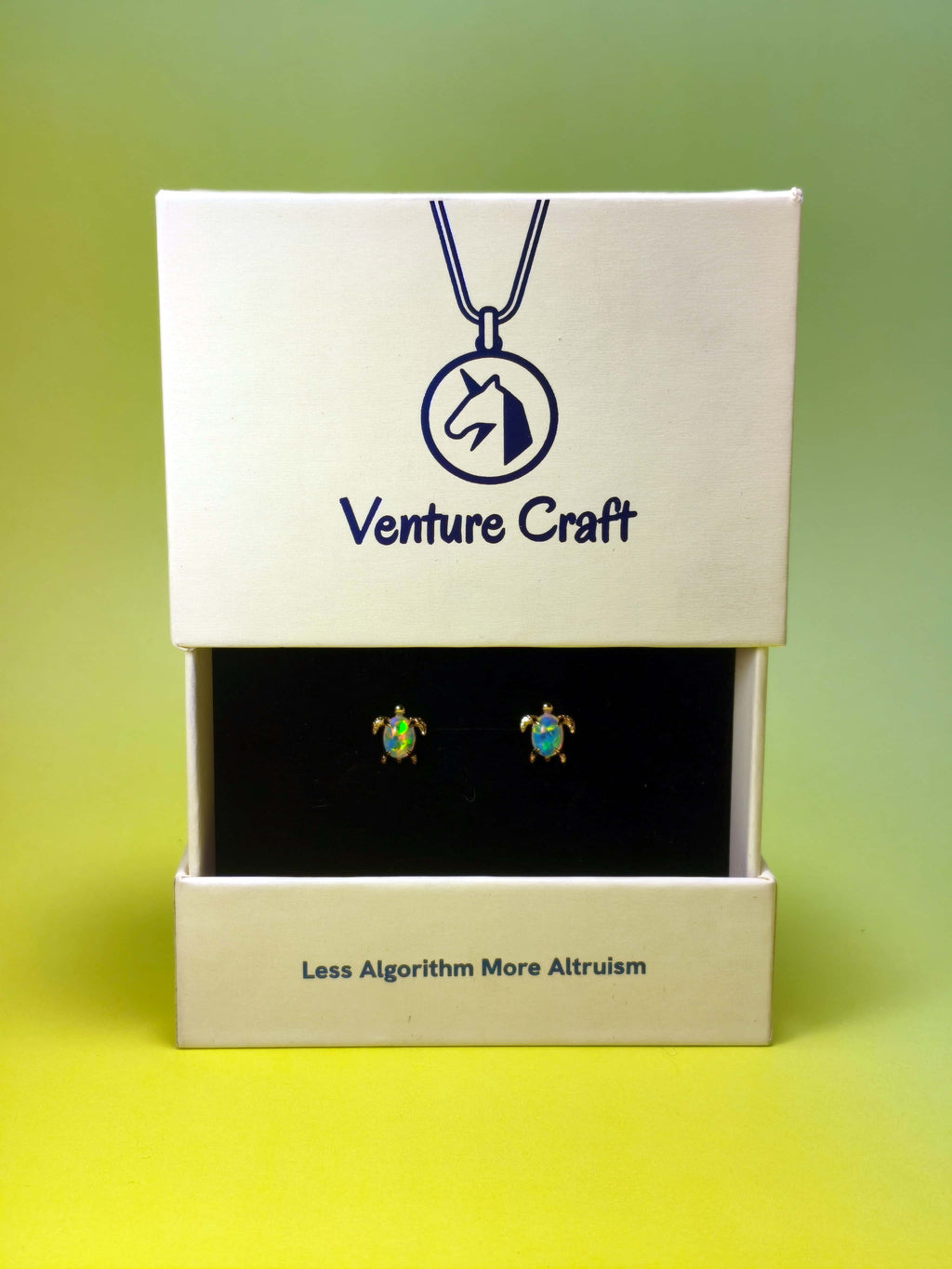 The Opal Voyager Sea Turtle Studs | 10K Gold Plated S925 Silver