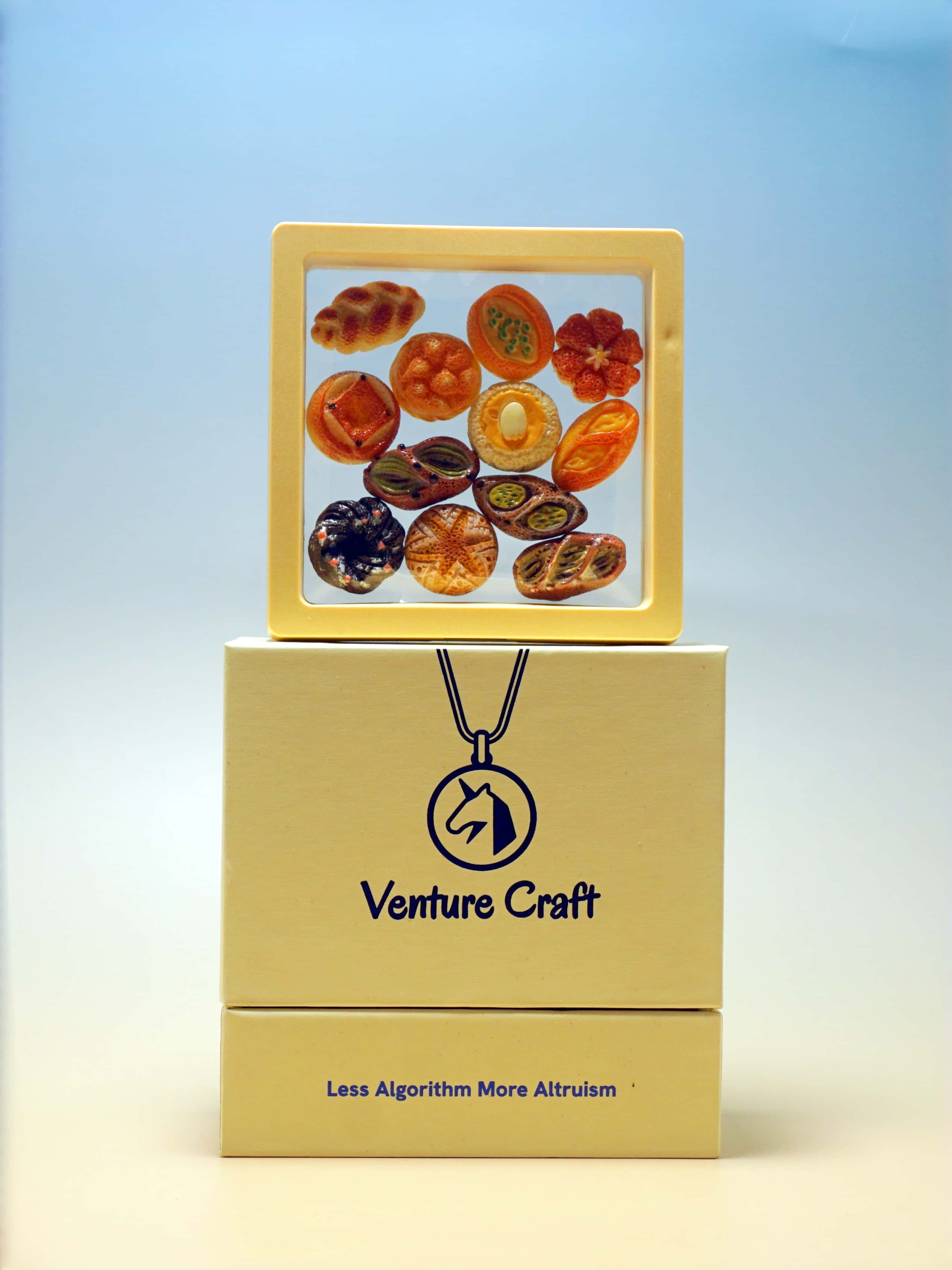 Hand-Painted Miniature Bread Ornaments