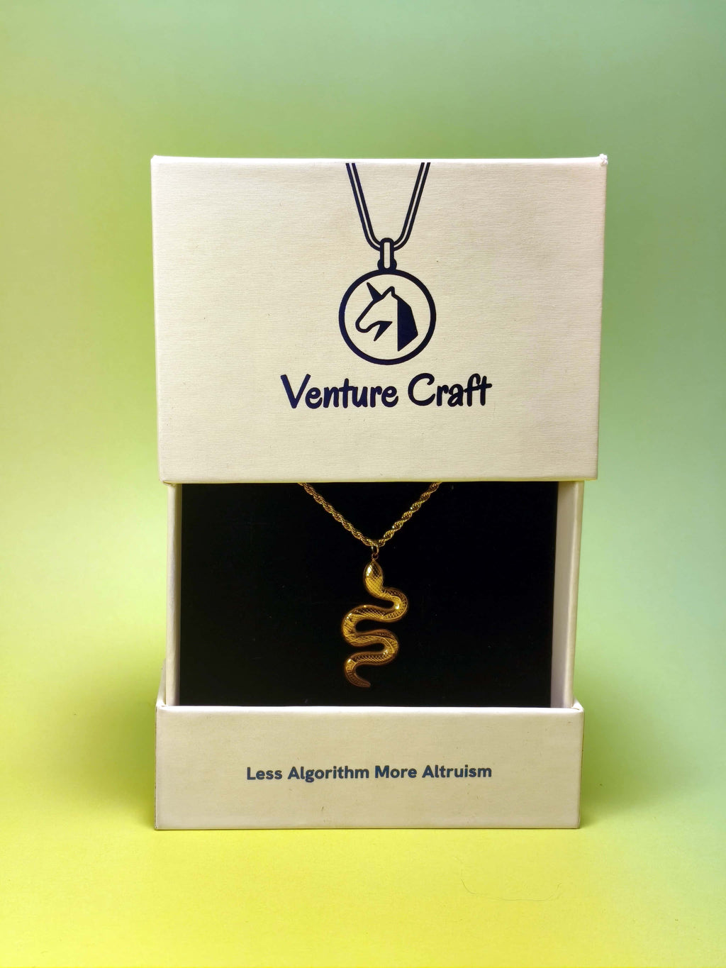 The Gilded Serpent Pendant Necklace | 18K Gold Plated Statement Piece