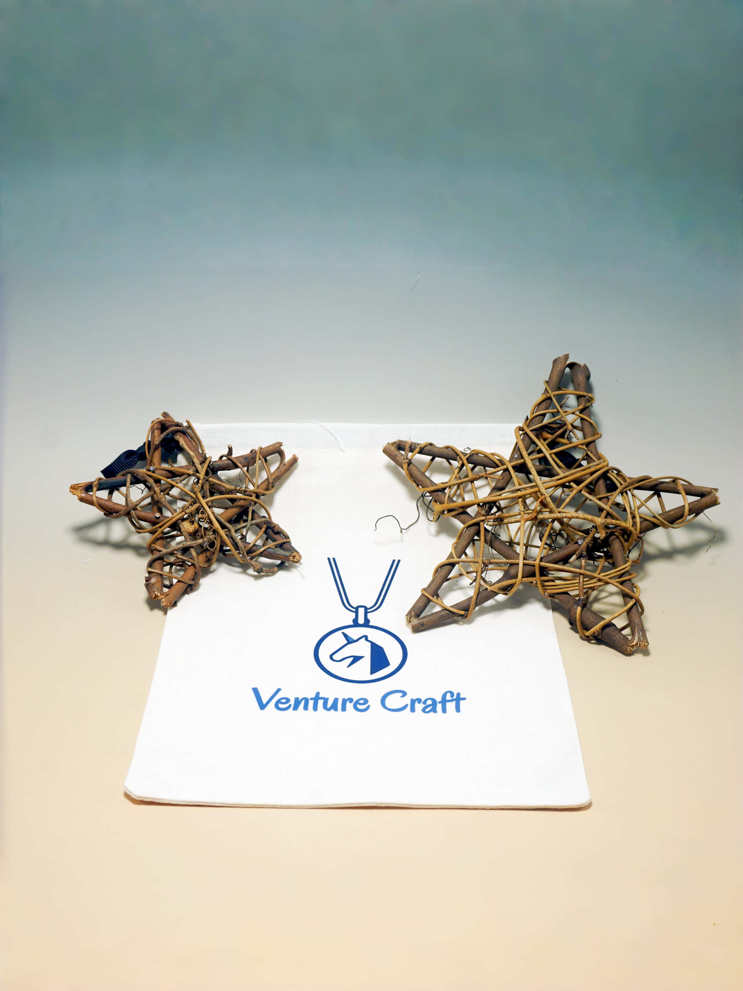 Handmade Woven Star Decor Set