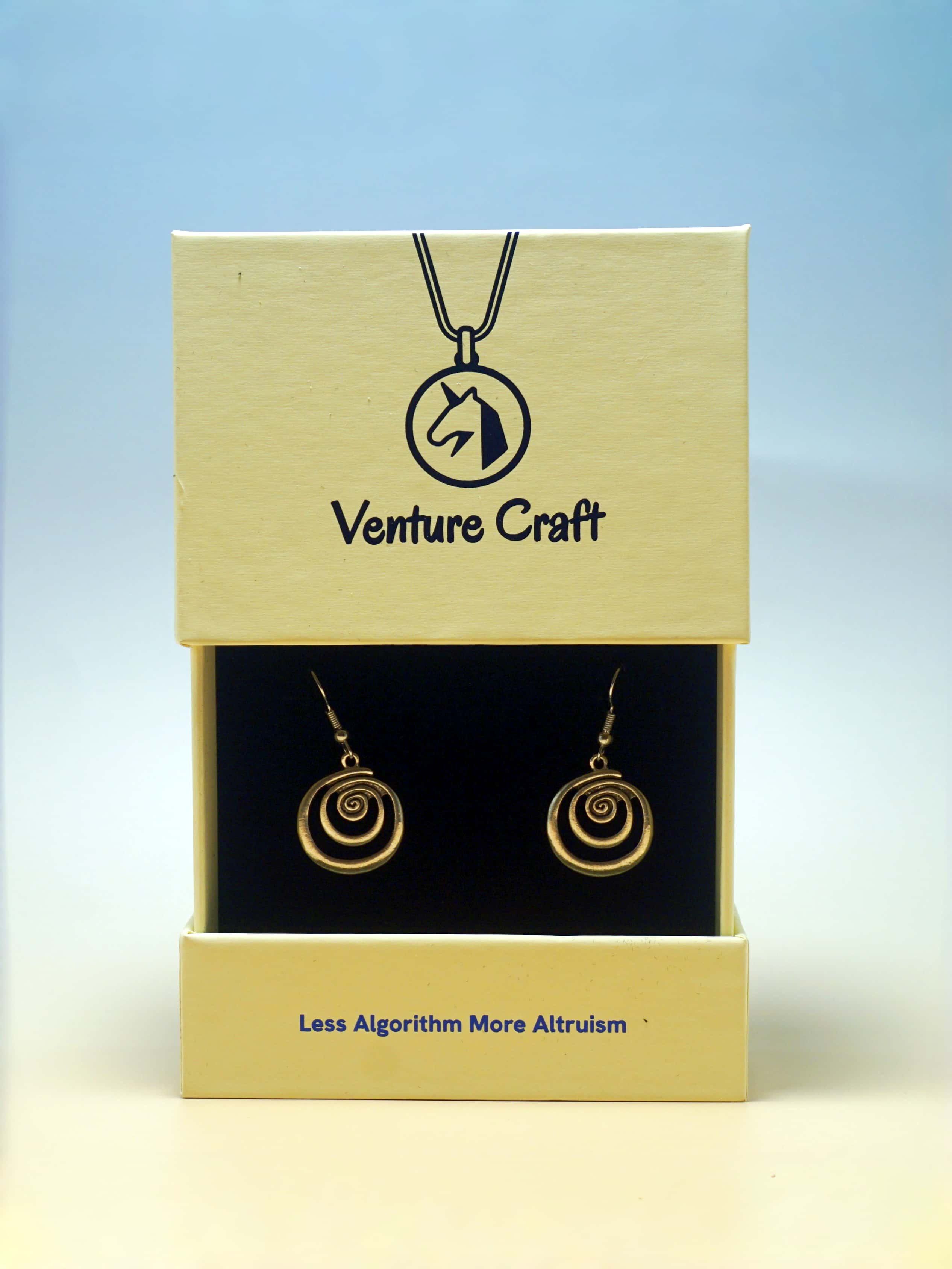 Spiral Zinc Alloy Earrings