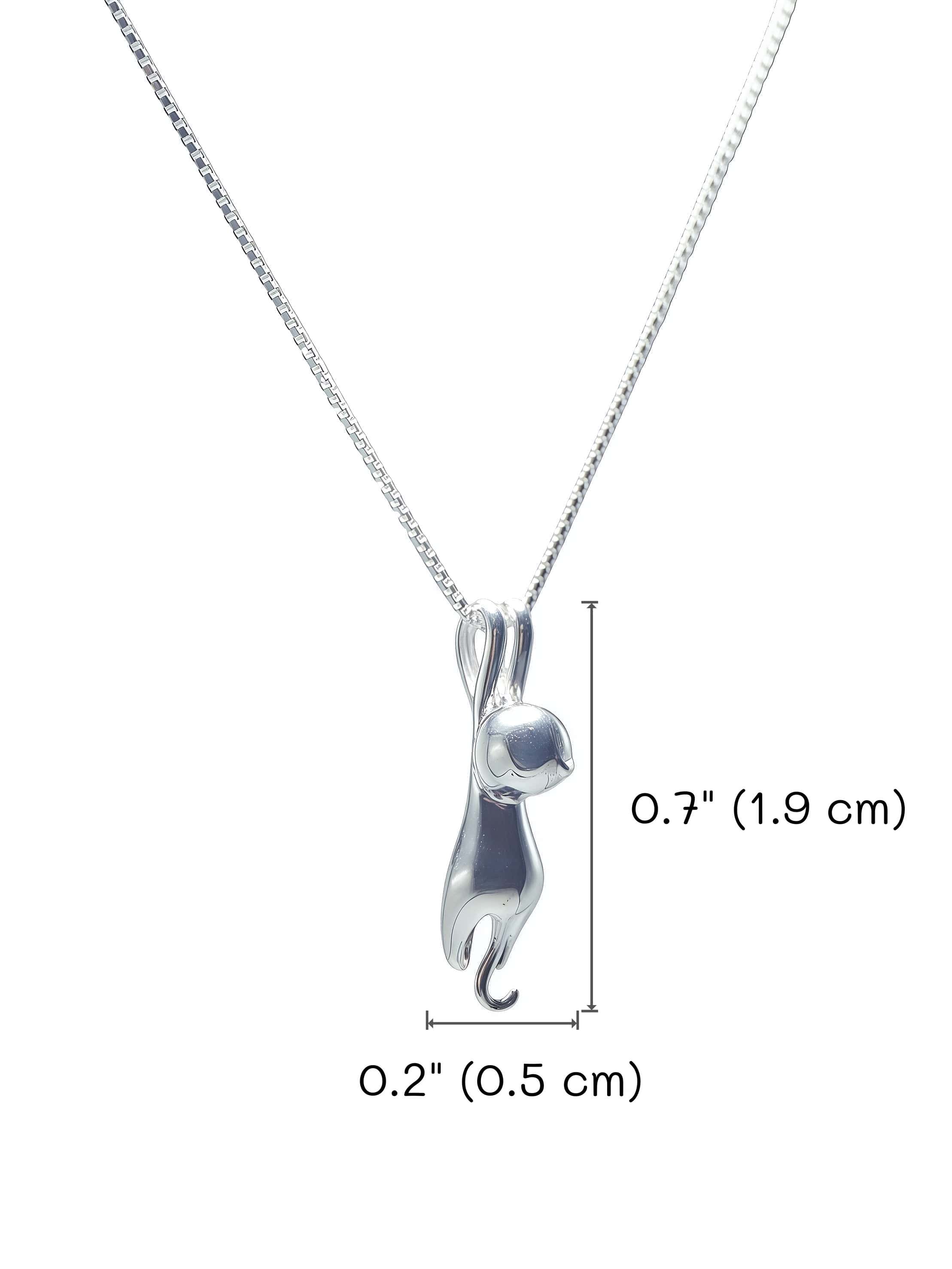The Curio Cat Necklace | Hand-Finished S925 Silver